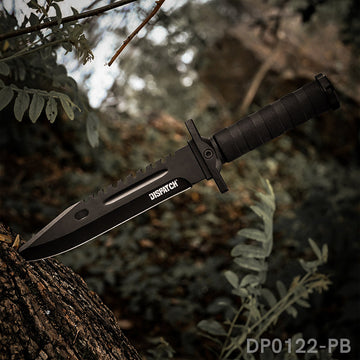 Survival Jungle Fixed Blade Knife with Kydex Sheath for Camping, Hunting, and Adventure, 13.8'' - Dispatch Outdoor Life